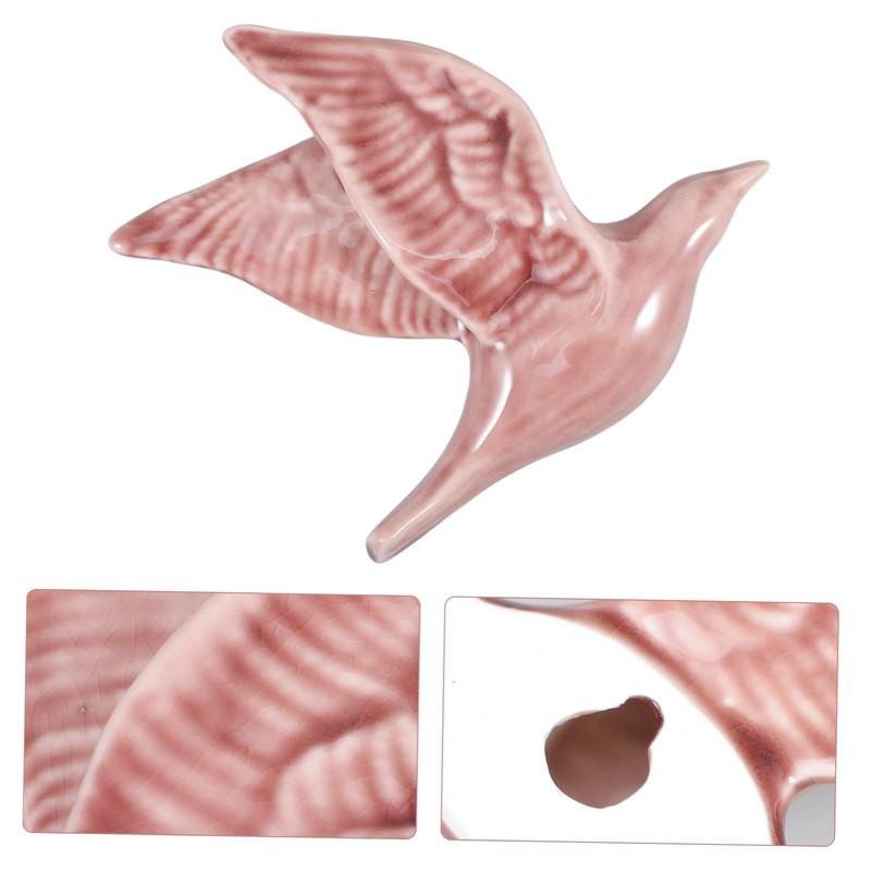 ABOOFAN Ceramic Bird Wall Hanging Ornament Decorative Art for Living