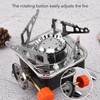 Mini Camping Stove Folding Stable Support Wind Resistant High Efficiency