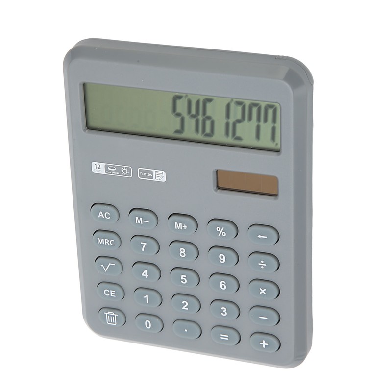 Calculator with Notepad 12 Digits Large Display Support Solar and