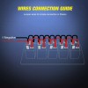 Nilight Aluminum Rocker Switch Panel Toggle Dash 5 Pin for