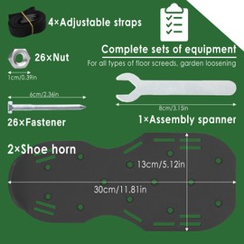 XiXiRan Lawn Aerator Boots, Black Lawn Aerator Shoes with Nails, Lawn Garden Aerator Shoes, Lawn Aerator Universal Size Shoes, Lawn Aerator Shoes Black, Ventilation of the Garden Lawn