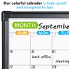 JILoffice Magnetic Dry Erase Calendar Whiteboard, 4 Month White Board