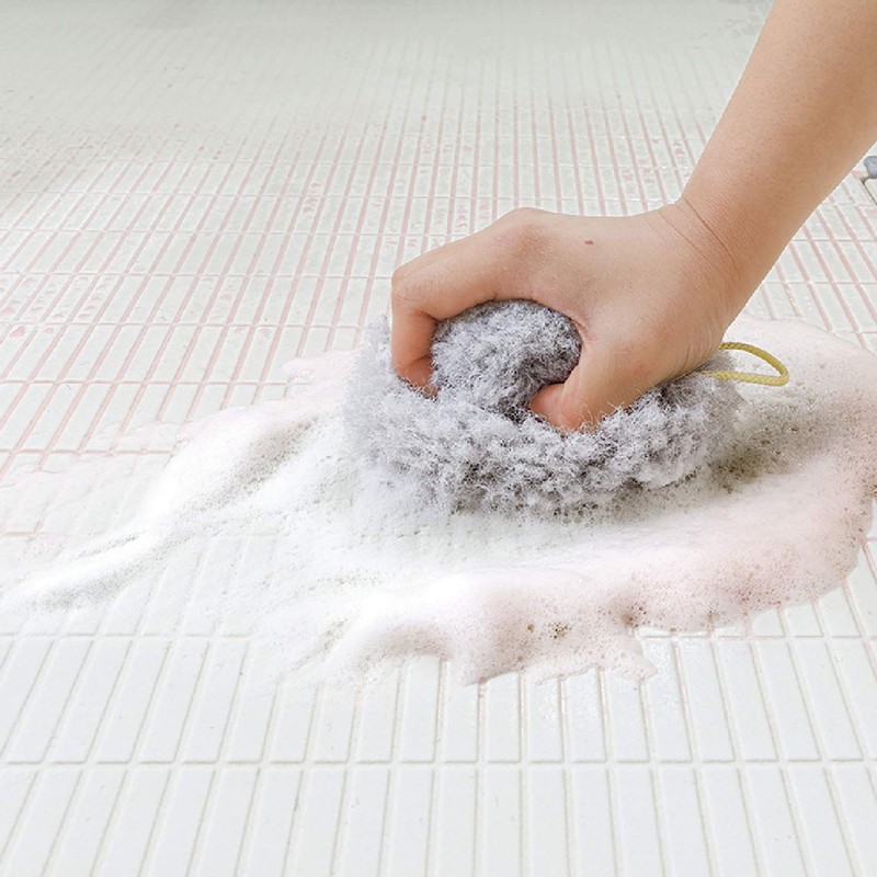Sanko BA-53 Bath Sponge, Bathtub Cleaning, Floor Brush, Grip and