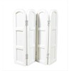 Melody Jane Dolls House White Panel 4 Fold Dressing Screen