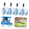 Kisangel 4Pcs Walker Wheels Replacement for Strollers and Learning Cars