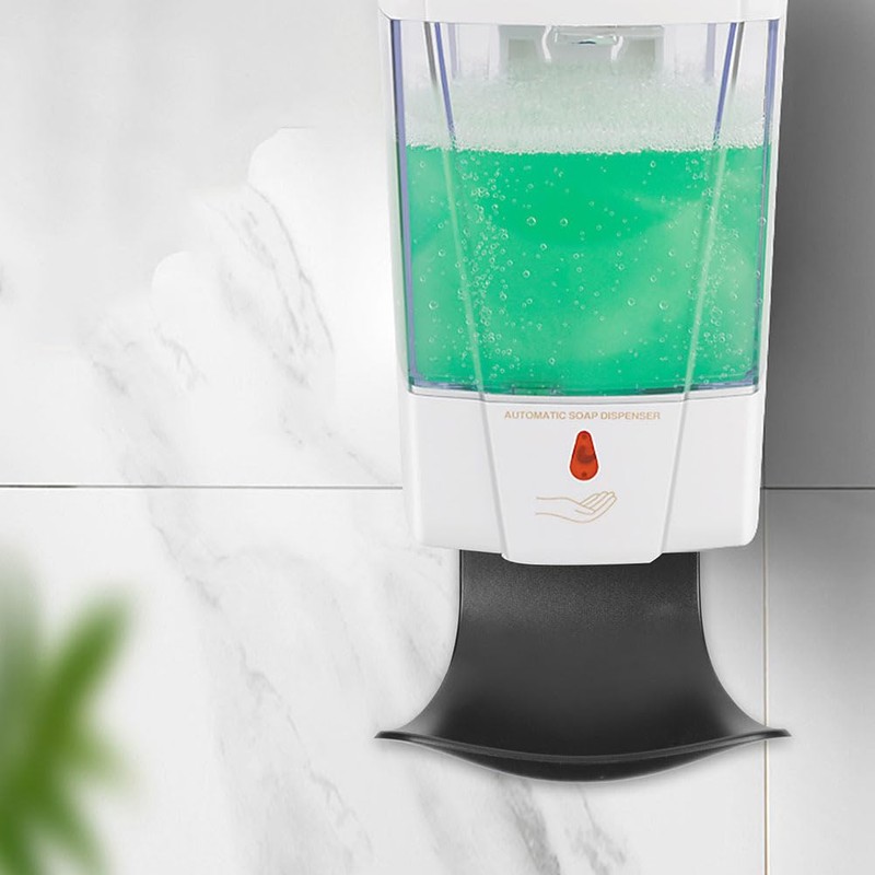MAGICLULU 4 Pcs Automatic Soap Dispenser Drip Trays Wall Mounted