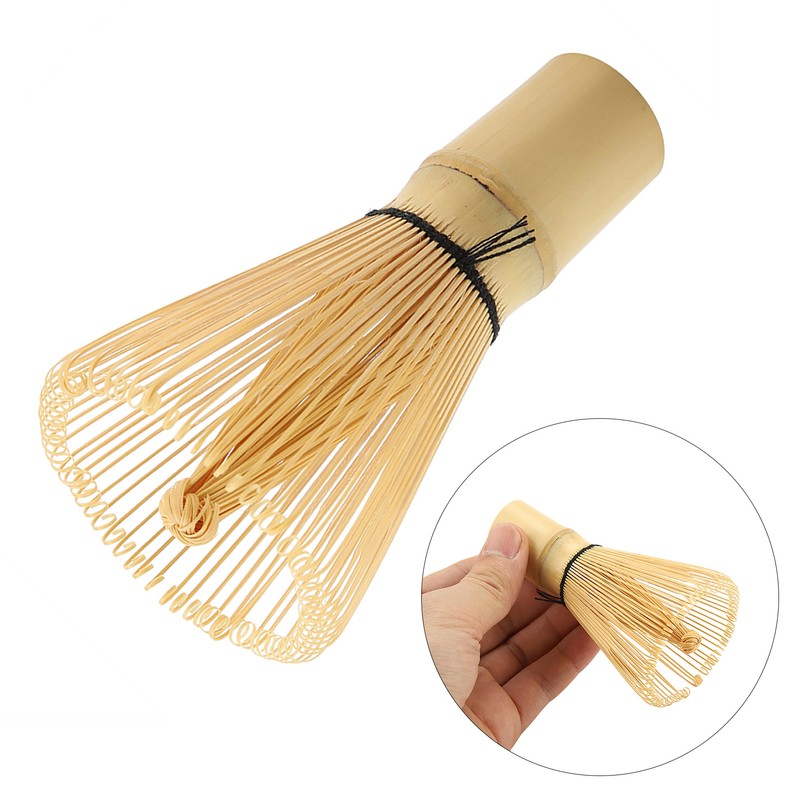 Natural Bamboo Tea Whisk Chasen Preparing Matcha Powder Brush Tool(80