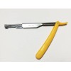 Straight Shaving Razor (Yellow Handle Vain) High Quality Stainless Steel