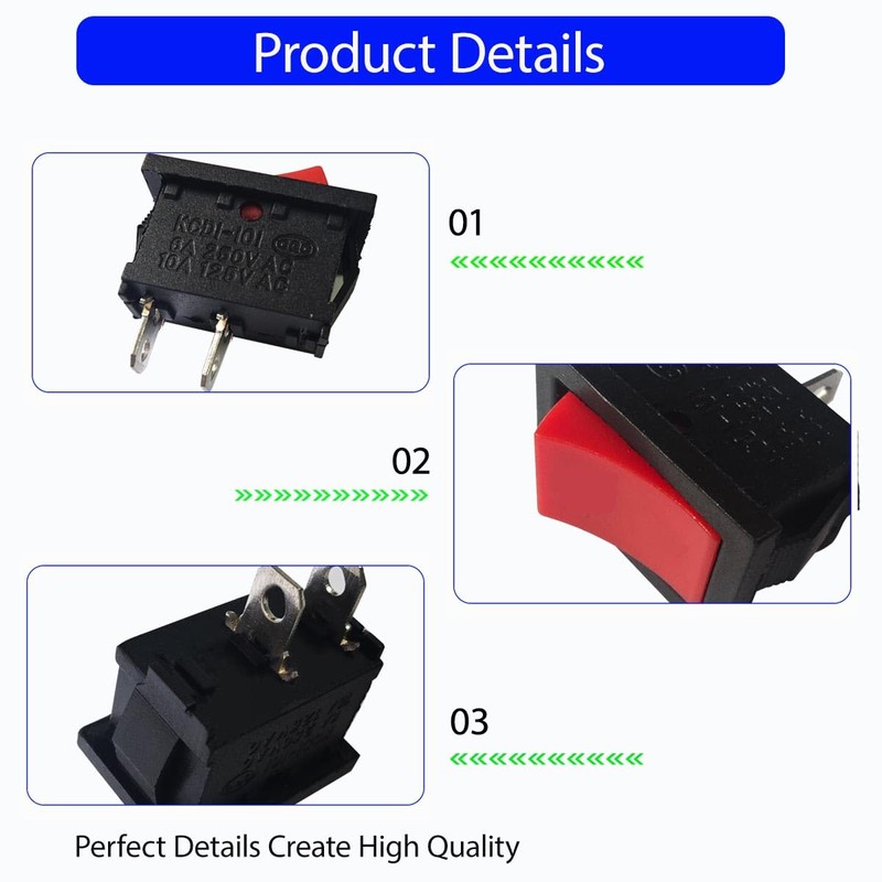 Electric Start Off Momentary Rocker Switch for Generac 7127/7723 iQ3500