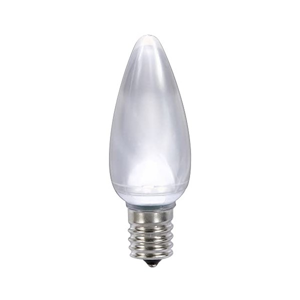 Vickerman C9 Ceramic LED Pure White Bulb, Package of 25