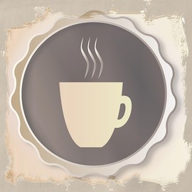 CafePress Coffee Background Kitchen Apron with Pockets, Grilling Apron, Baking Apron