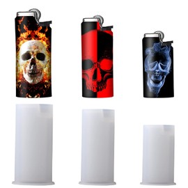 Actvty 3 Pieces Lighter Case Resin Molds Compatible with J5 J3 J6, Lighter Silicone Mold for Resin, Lighter Protective Cover Resin Molds