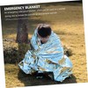 Kisangel 1pc Folding Thermal Safety Blanket Compact Double-Sided Aluminum Foil
