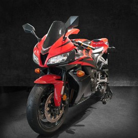 MZS Motorcycle Mirrors Rear View Adjustment Compatible with EX250 EX400 CBR250R CBR300R CBR500R CBR600RR CBR 600 F4 F4I CBR900RR CBR929RR CBR954RR VFR800 VTR1000 GT125R GT250R GT650R GT650S XB12R