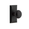 Ageless Iron Vale Plate Passage with Keep Knob in Black