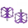 Aluminum Flat Bike Pedals with Sealed Bearings - 9/16" (Purple)
