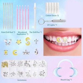 Tooth Gems Kit - DIY Crystal Dental Decoration for Women, Diamond Tooth Jewelry - Firm and Reliable Teeth Decor