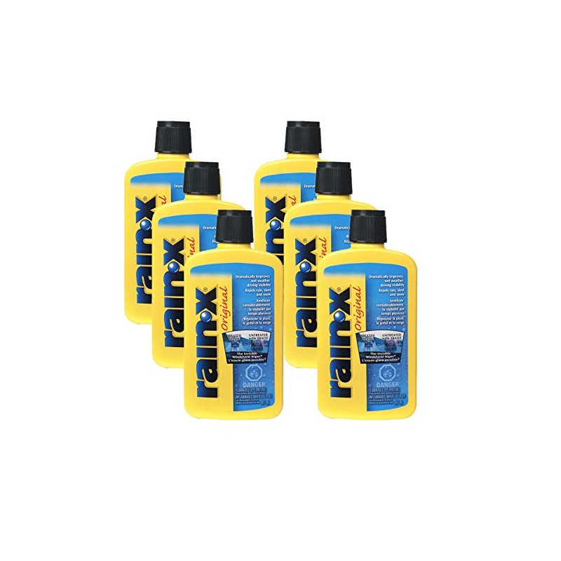 RainX 800002243 Yellow Windshield Treatment, 7. Fluid_Ounces, Pack of 6