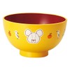 Kaneshotouki 799138 Kuma no Kokko Nuri Soup Bowl, Medium, Orange