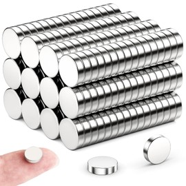 Stronger Hold for Everyday Use | MAGNETEKSAN Neodymium - Ultra-Strong N35 Fridge & Whiteboard Magnet - Flat & Tiny Magnets for Crafts, DIY, and Office (8x2mm (50 Pcs))