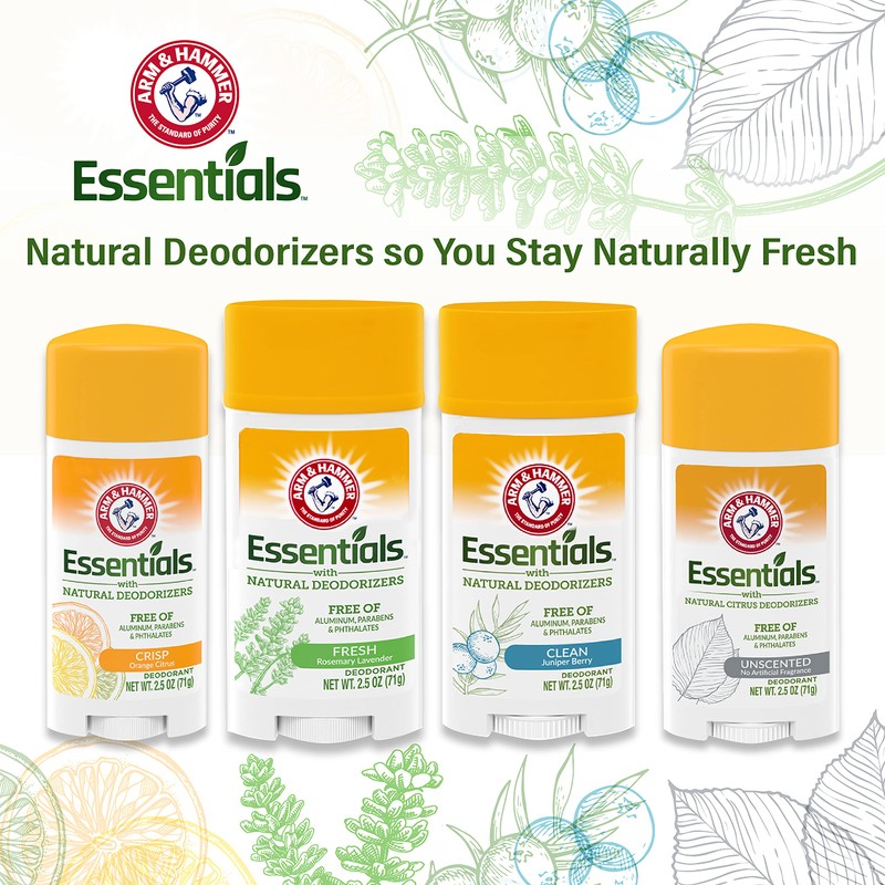 Arm & Hammer Deodorant 2.5 Ounce Essentials Unscented (73ml) (3