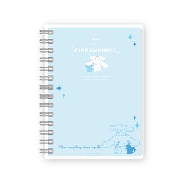 Tees Factory SR-5543454BW Sanrio Characters Deco Notebook, Blue & White, H5.9 x W4.3 x D0.4 inches (15 x 11 x 1 cm)
