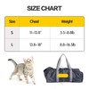 Cat Carrier Bag with Durable Handle Adjustable Neck Zipper Closure
