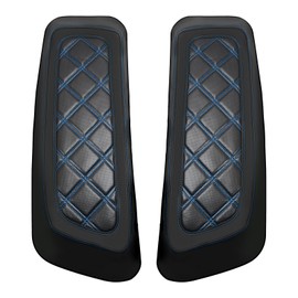 WOWTK Hard Saddlebag Lid Bra/Covers for Harley 2014-2024 Touring Road Glide FLTRX Electra Glide FLHT Road King FLHR Street Glide FLHX and Tri Glide models,w/Blue Stitching