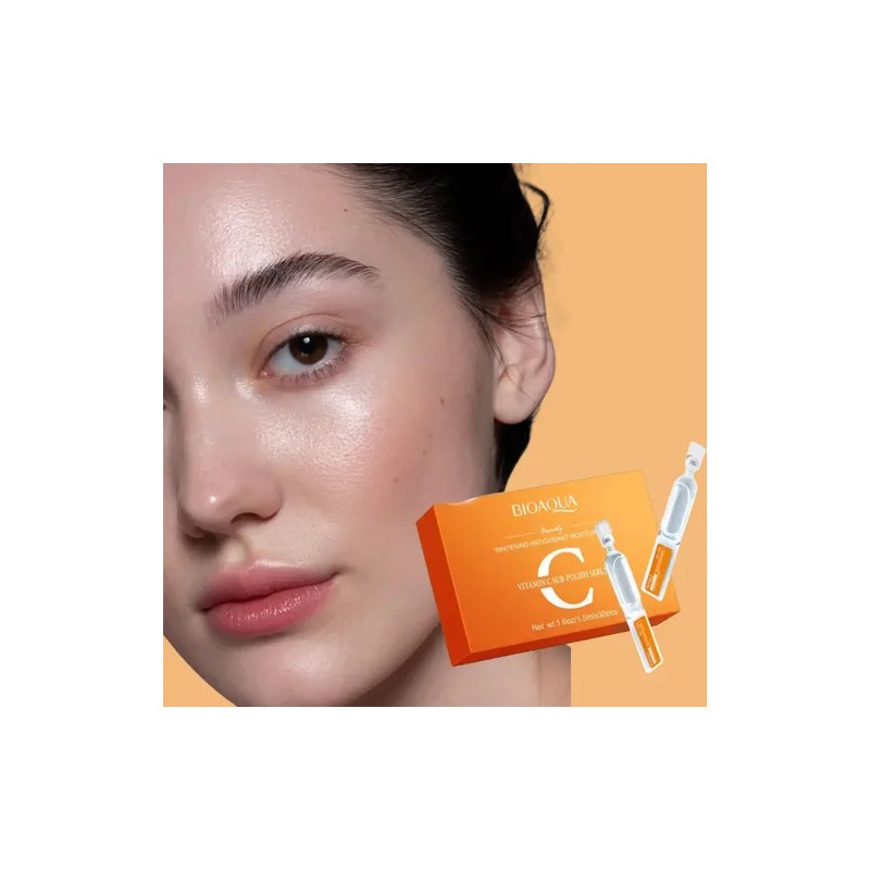 Ampolletas Vitamina C Antiarrugas Antimanchas Aclarante 30pz Momento De Aplicación