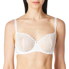 Simone Perele Women's Delice Demi Cup Bra, White, 34E
