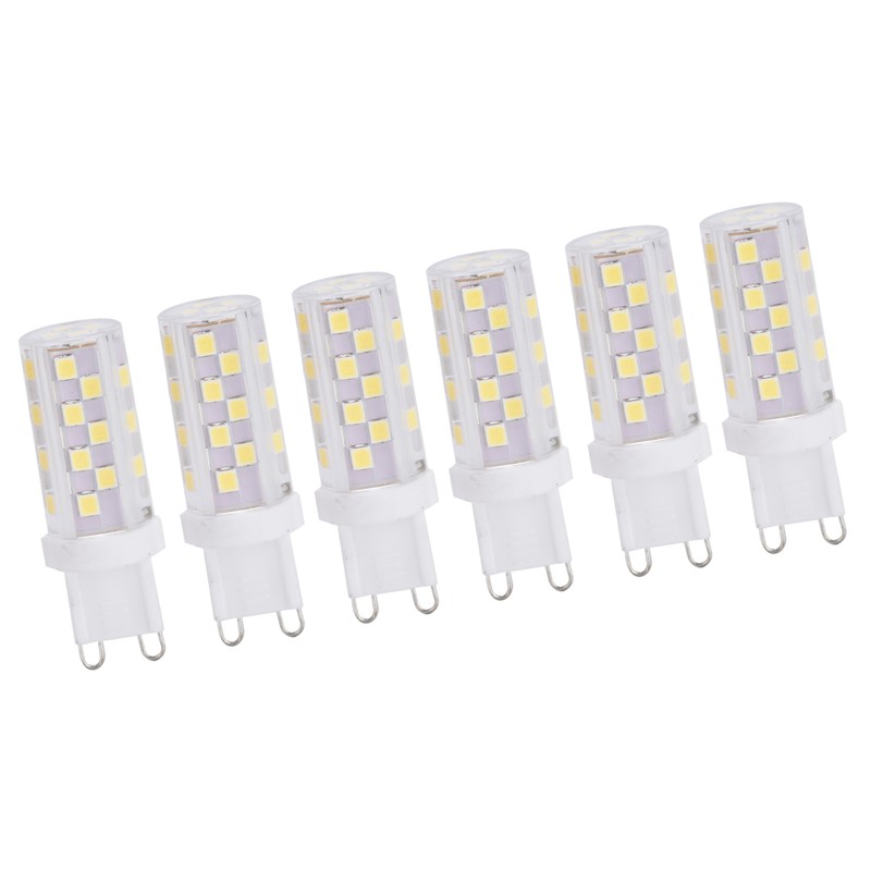 6Pcs 5W G9 46LED Bulb Dimmable Chandelier Ceiling Lamp Bulbs