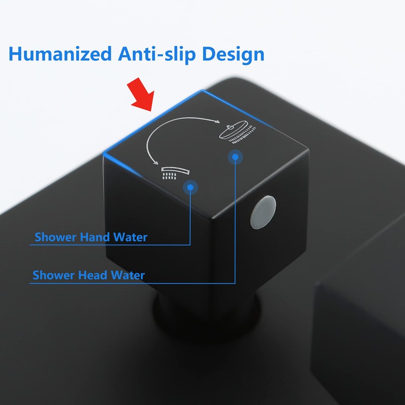 SKOWLL Shower Valves Wall Mount 2 Function Shower Handle Valve