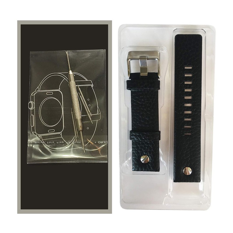 Choco&Man US Men's Leather Watch Band Strap