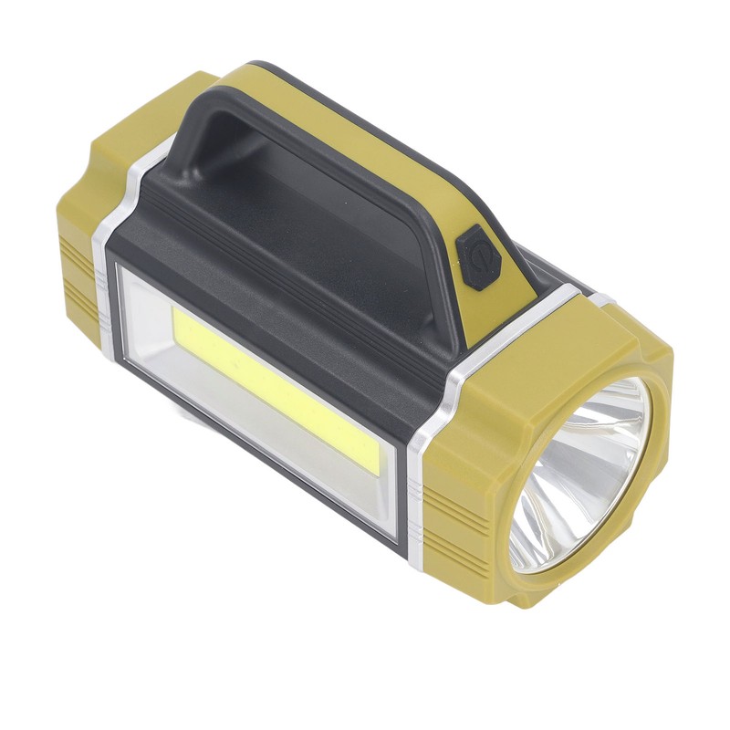 Solar Flashlight Front Side Lighting 6 Gear Super Bright USB