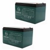 Unbranded 2x 12V 12AH 6-DZM-12 Battery fr Electric Bicycle Scooter