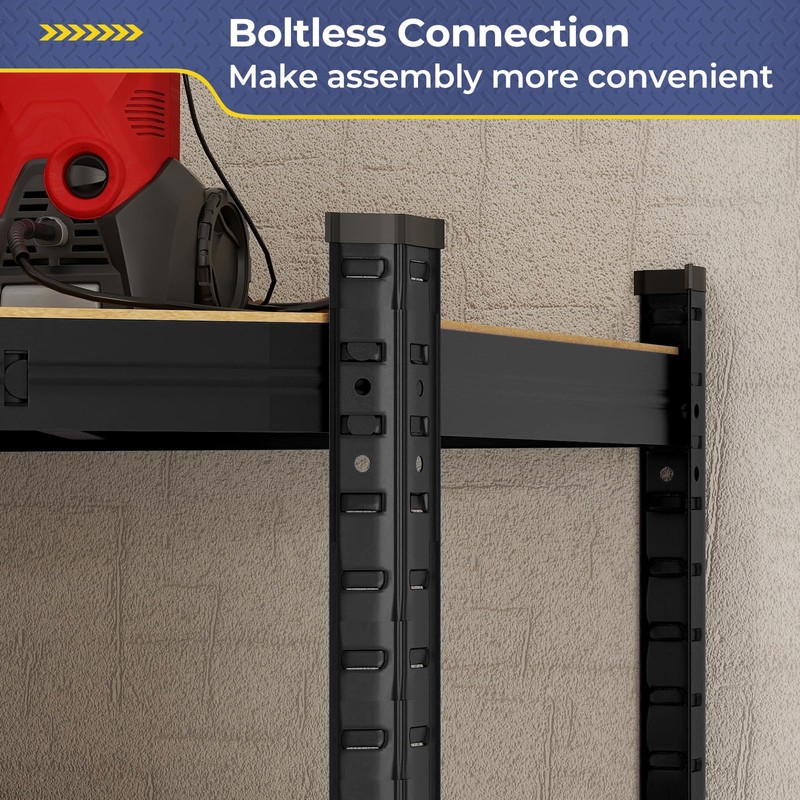 Tangkula 4-Tier Corner Shelving Unit, Adjustable Garage Storage Utility Rack,