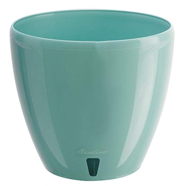 Santino, Self Watering Planter Deco 6.7 Inch, Jade, Indoor Decorative