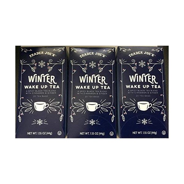 Trader Joe's Winter Wake Up Tea 20 tea bags (Pack of 3 bxs)