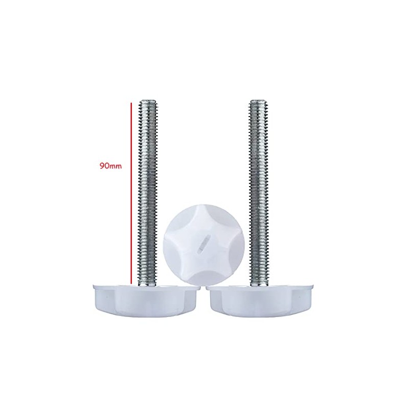 Just Accessories M8 HEADBOARD BOLTS SCREWS WITH FITTED WASHERS FIXINGS