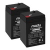 Miady 6V 5Ah Rechargeable Sealed Lead Acid Battery (2 Pack)