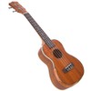 23in Ukulele Brown Mahogany Wood with Bag Capo String Cleaning