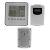 Thermometer Hygrometer with Weather Report Alarm Clock Wireless Temperature Humidity