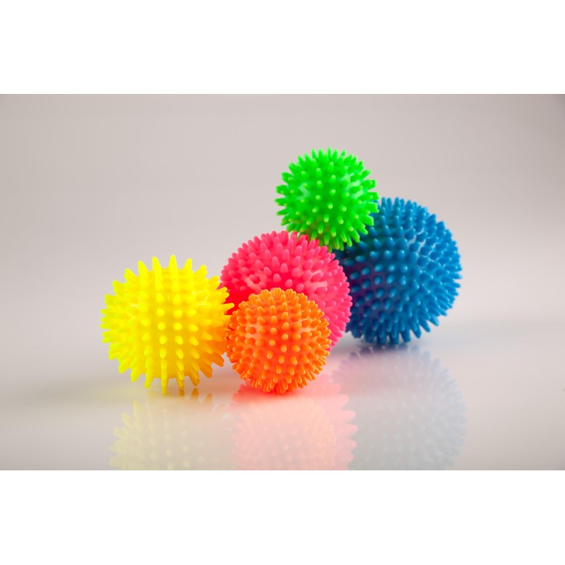 Sport-Tec Soft Hedgehog Ball, Diameter 6 cm, Neon Orange, Various