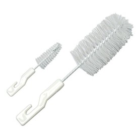 Sure Baby Childrens Bottle & Teat Cleaning Bristle Brush Set - 2 Brushes 1 x Large + 1 x Small