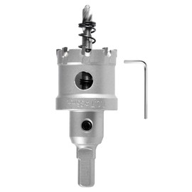 KATUR TCT Hole Saw Carbide Drill Bit 35 mm Tungsten Carbide Tipped Hole Drill High Performance Industrial Hole Drill Bit for Stainless Steel, Metal, Iron, Alloy, Copper, Wood, Plastics