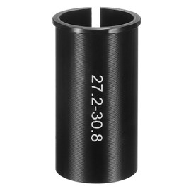 sourcing map Alloy Bike Seat Post Reducer Shim 27.2mm to 30.8mm 60mm Length Aluminum Bicycle Reducing Sleeve Conversion Seat Post Tube Adapter for Mountain Bike Road Bike City Bike