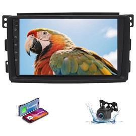 Car Stereo Fit for Benz Smart Fortwo 2005-2010 Touchscreen 9" Supports Wireless Carplay Android Auto Android 13, Car Radio Receiver FM WiFi GPS SWC Bluetooth Backup Camera 2+32G