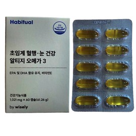 Wisely Supercritical Blood Circulation Eye Health Habitual Altize Omega 3 60 Capsules 2 Months / 와이즐리 초임계 혈행 눈건강 해비추얼 알티지오메가3 60캡슐 2개월