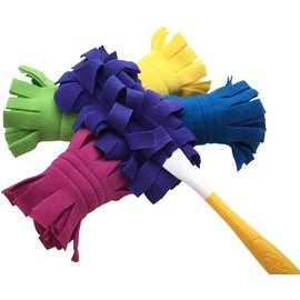 Xanitize Fleece Refills for Swiffer Hand Duster - Reusable, Dry Duster - 5-Pack Rainbow (Jewel)