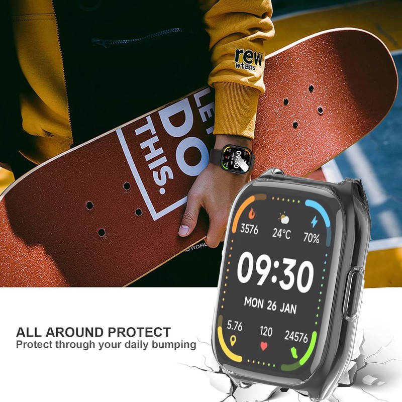 IDW26 Smart Watch Case, Lamshaw TPU Case with Screen Protector